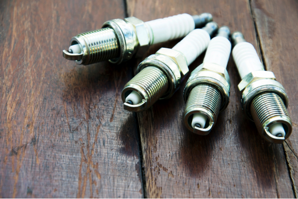 a close up of four spark plugs to show all you need to know about ht leads.